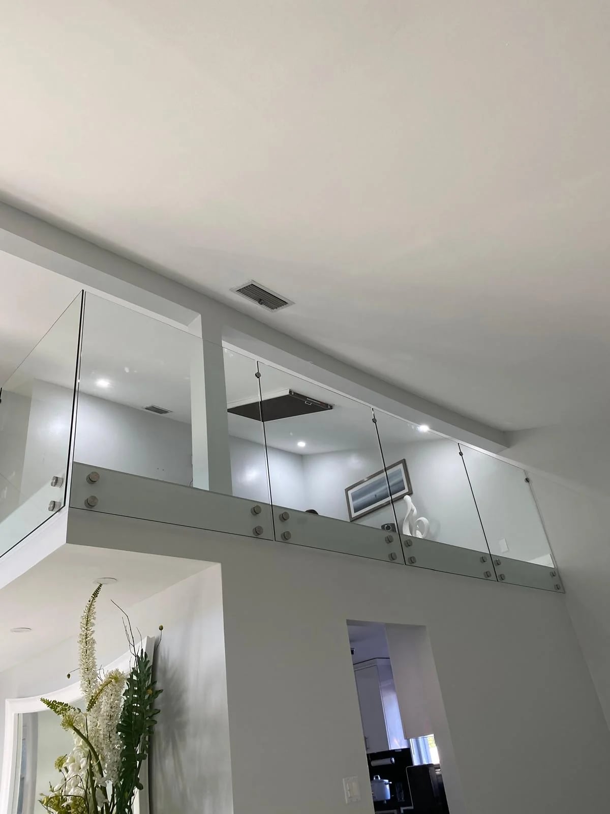 Residential glass railing installation Fort Lauderdale