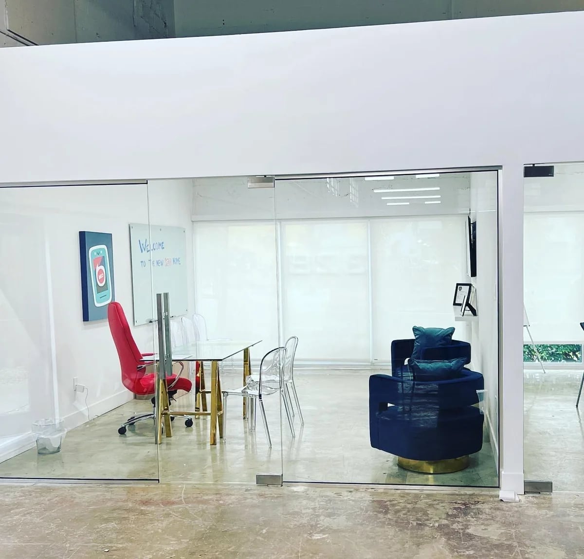 Office glass partition system Fort Lauderdale